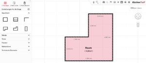 Küche online planen: Raumplanung