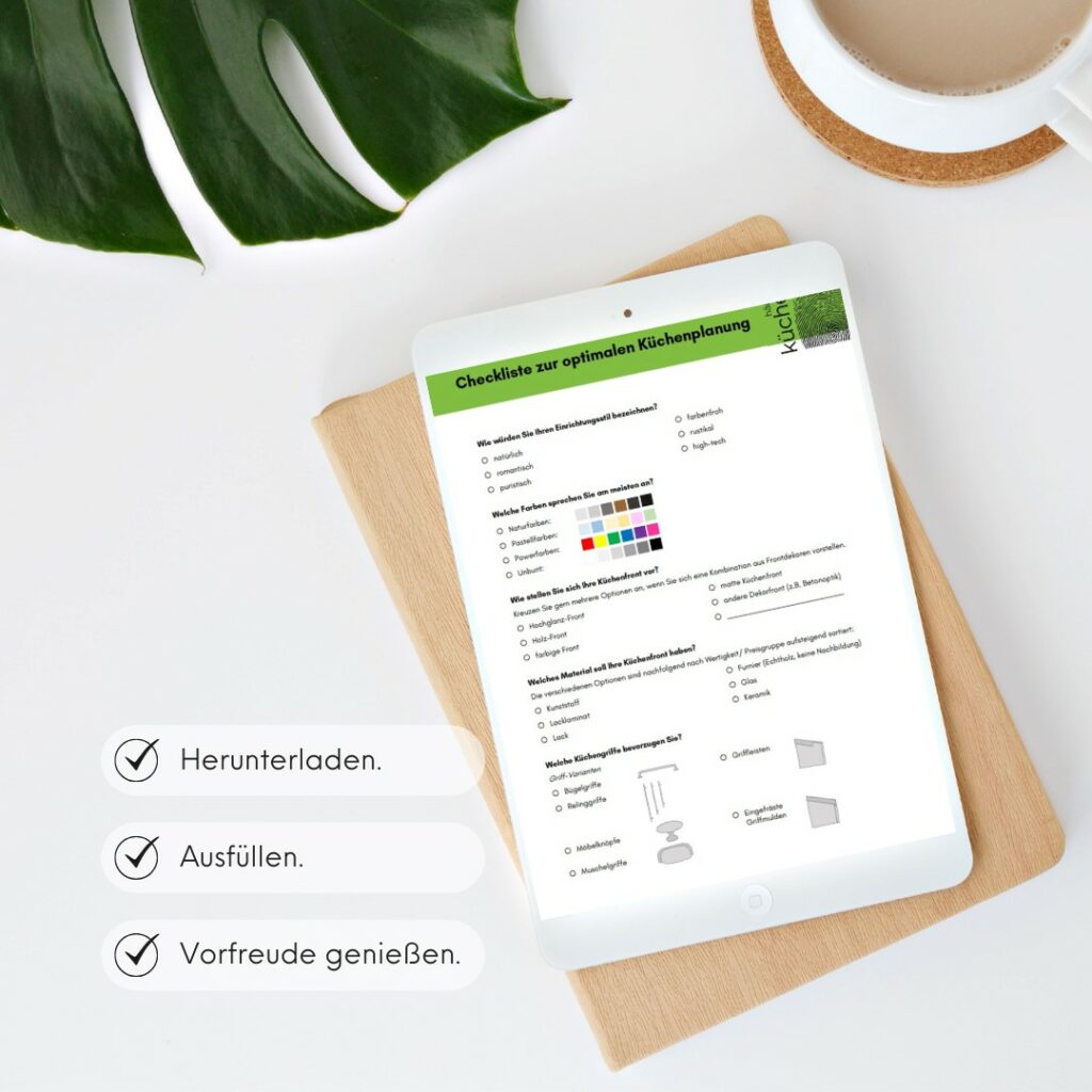 Checkliste Küchenplanung